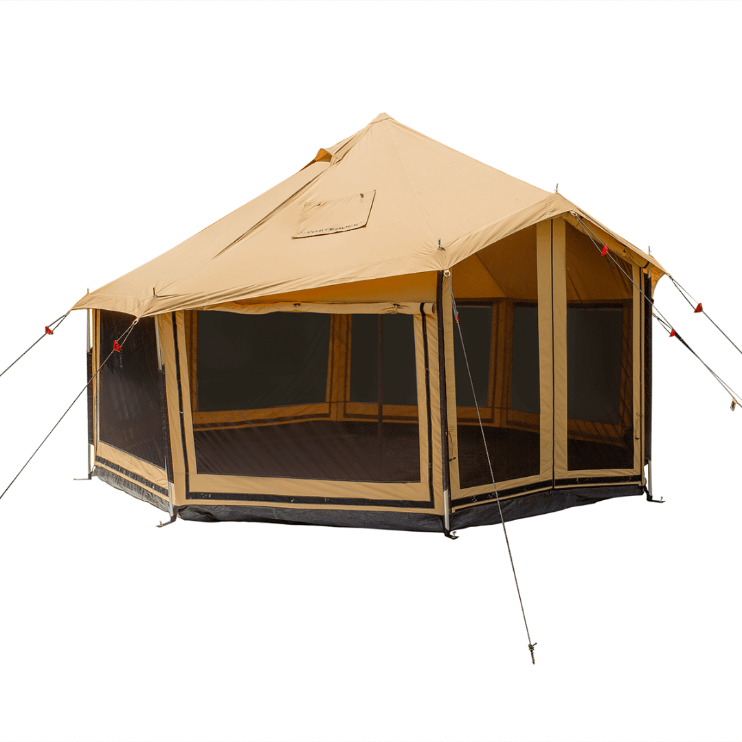 dekkan alveomesh veja x au vieux campeur tent ouro White Duck Outdoors 14' Altimus Bell Tent Water Repellent