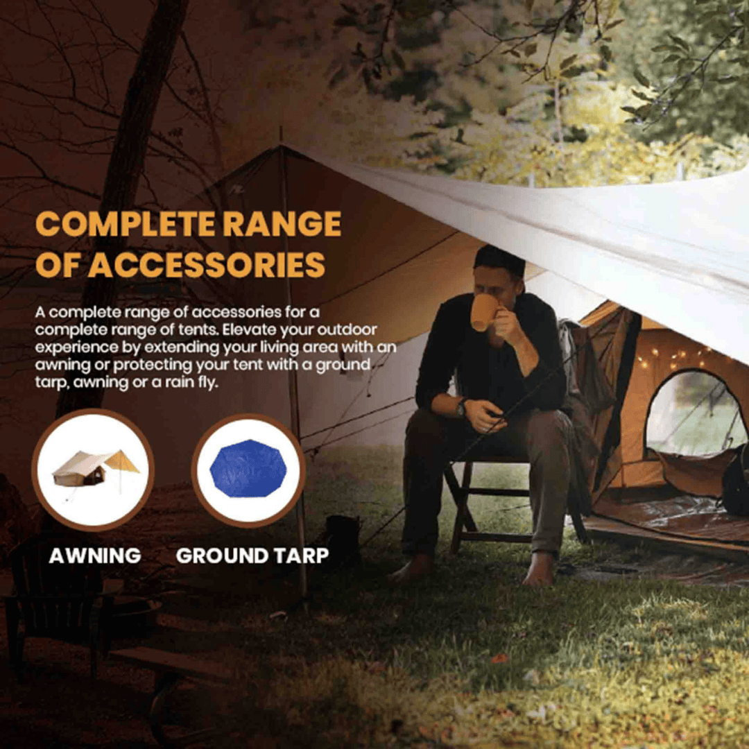 White Duck Outdoors Avalon Optimus 23' Fire-Water-Repellent Bell Tent