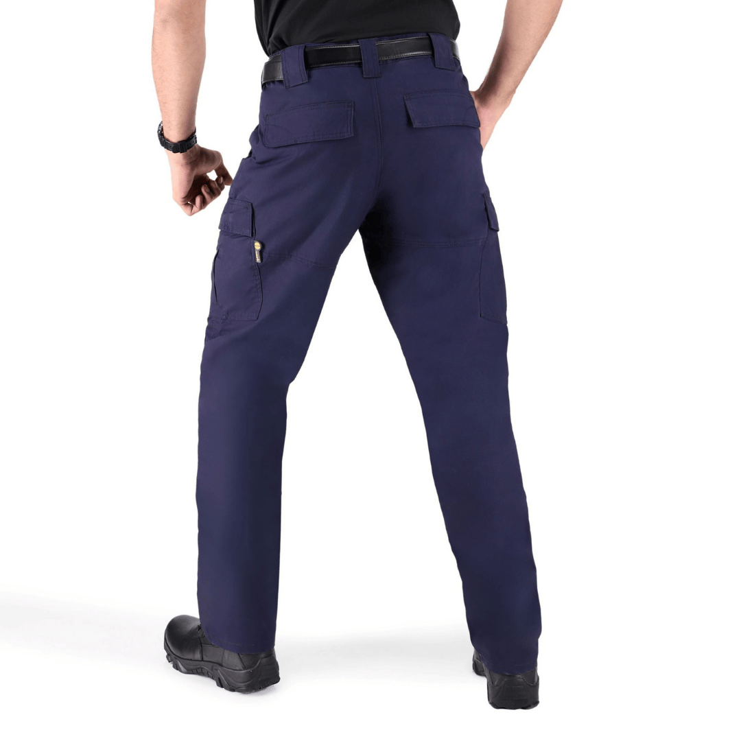 White Duck Outdoors Aztec Tactical Pants Navy Blue back view