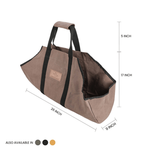 White Duck Outdoors Boat Canvas Log Carrier Bag brown dimensions