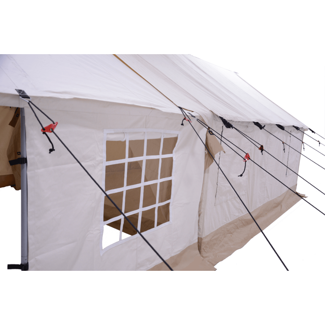 White Duck Outdoors Canvas Porch for Alpha Wall Tent Right Side View