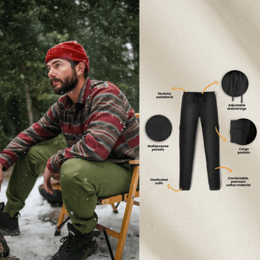 White Duck Outdoors Essential Stretch Jogger Pants Features