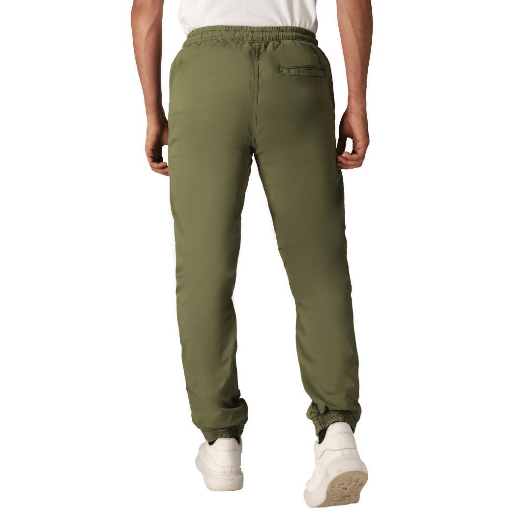 White Duck Outdoors Essential Stretch Jogger Pants Olive back view