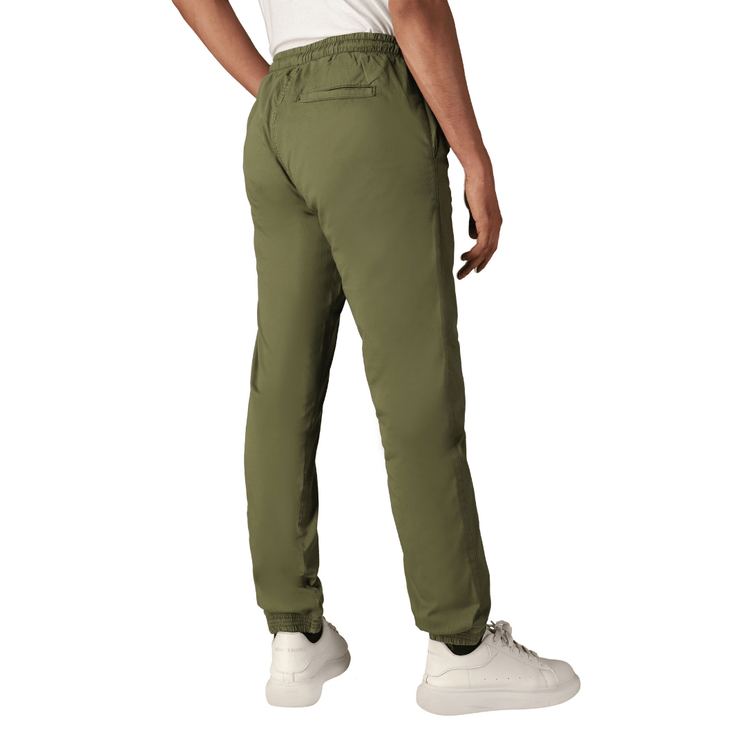 White Duck Outdoors Essential Stretch Jogger Pants Olive side view