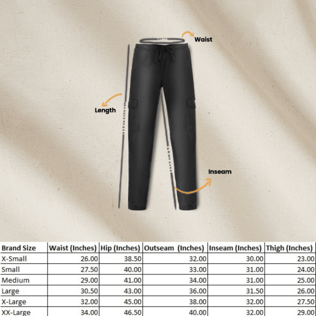 White Duck Outdoors Essential Stretch Jogger Pants measurements