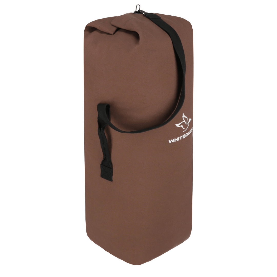 White Duck Outdoors Hoplite Canvas Top Load Bag brown