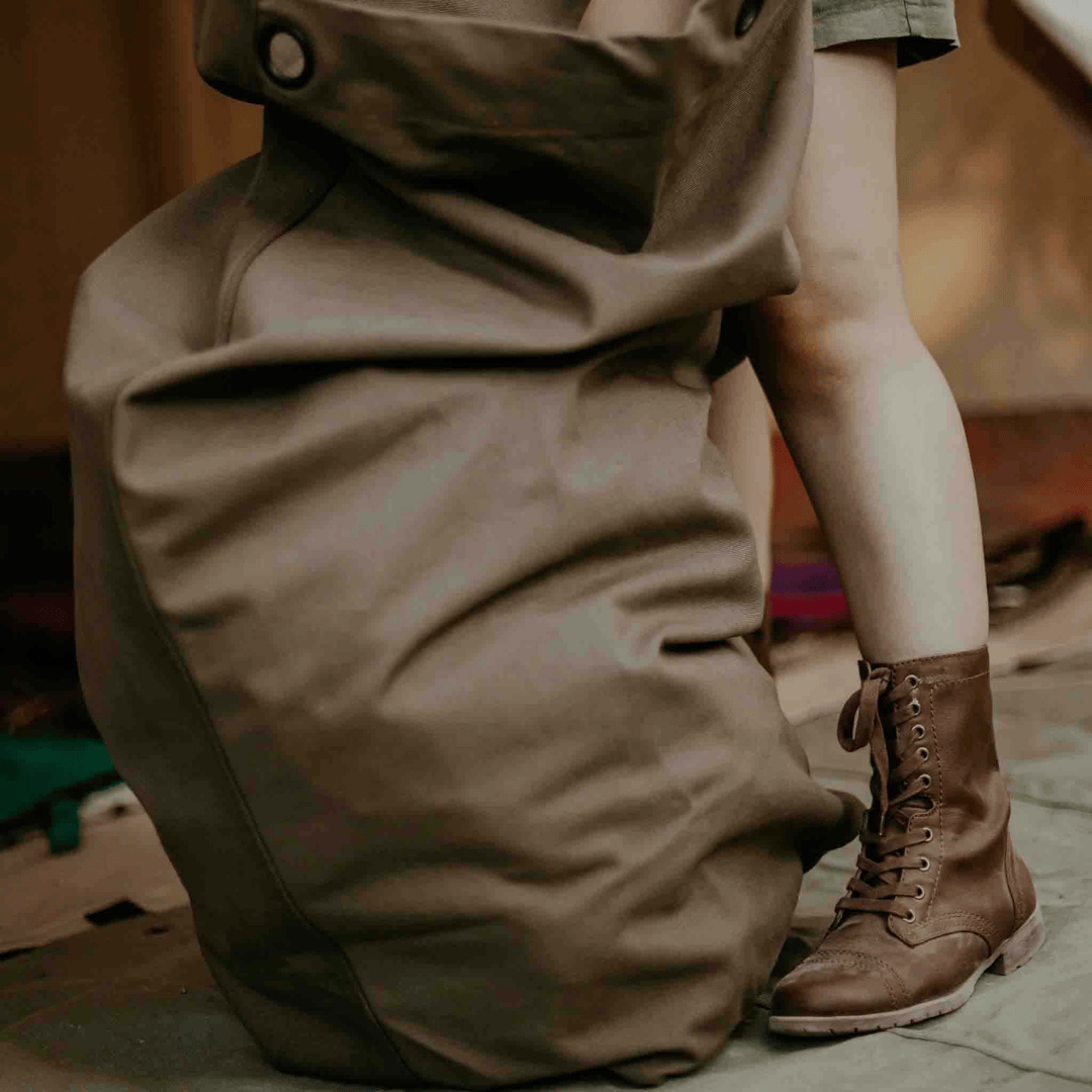 White Duck Outdoors Hoplite Canvas Top Load Bag lifestyle image