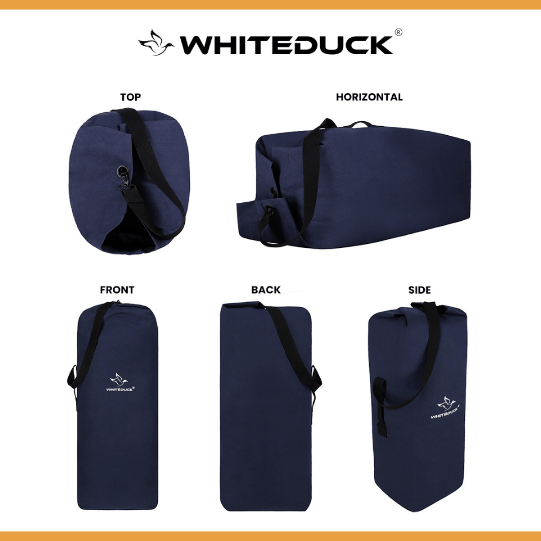 White Duck Outdoors Hoplite Canvas Top Load Bag sides