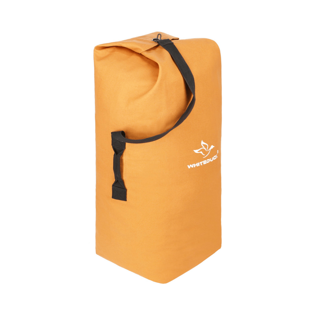 White Duck Outdoors Hoplite Canvas Top Load Bag tan