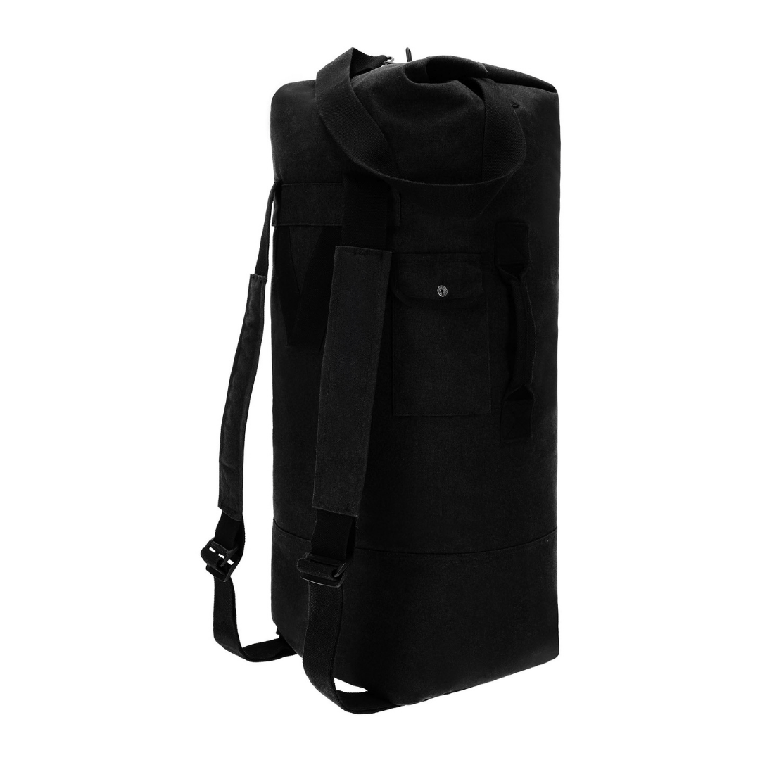 White Duck Outdoors Hoplite GI Canvas Top Load Bag black