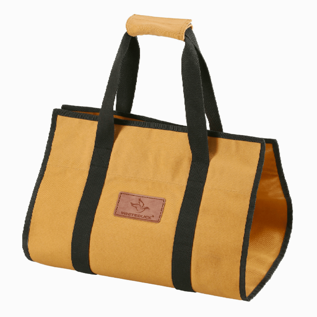 White Duck Outdoors Rectangle Canvas Log Carrier Bag Tan