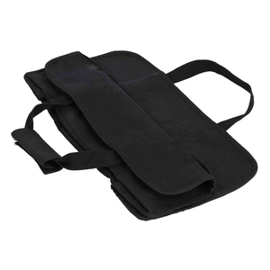 White Duck Outdoors Tote Canvas Log Carrier Bag black laid out
