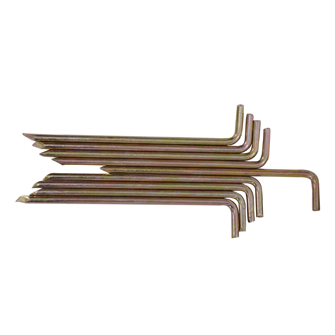 White Duck Solid Steel Galvanized Steel Pegs