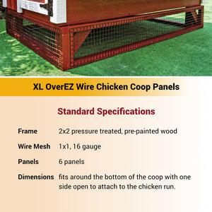 Picture of XL OverEZ Chicken Coop Wire Panels Specs