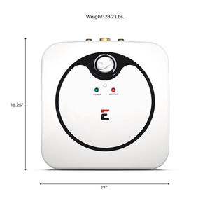 picture of Eccotemp EM-7.0 front view with dimensions