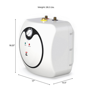 picture of Eccotemp EM-7.0 side view with dimensions