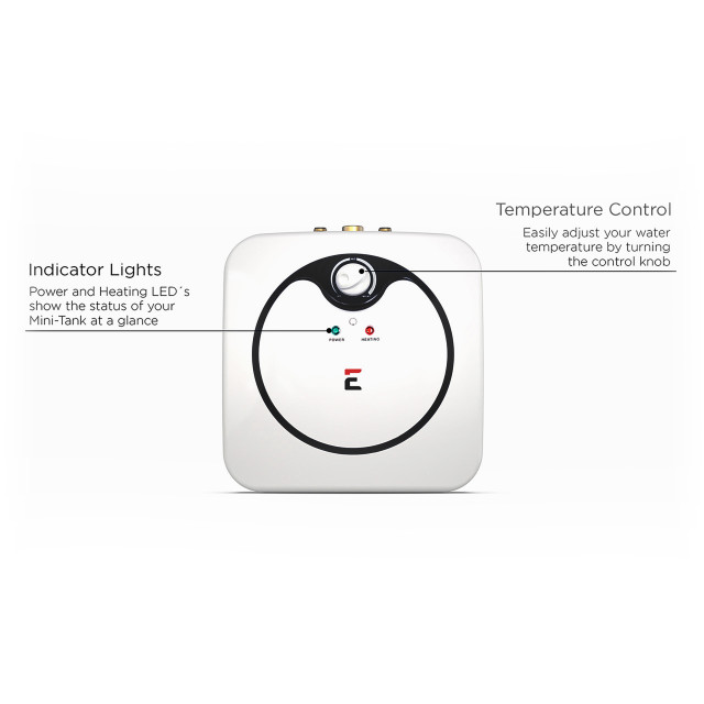 picture of Eccotemp EM-7.0 manual controls and indicators