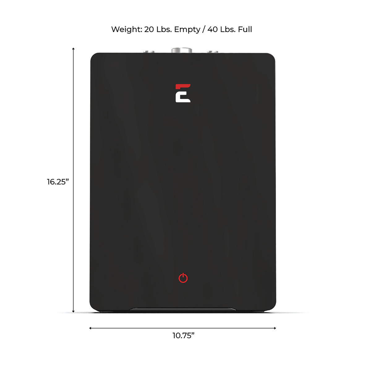 picture of Eccotemp ESH 2.5 dimensions