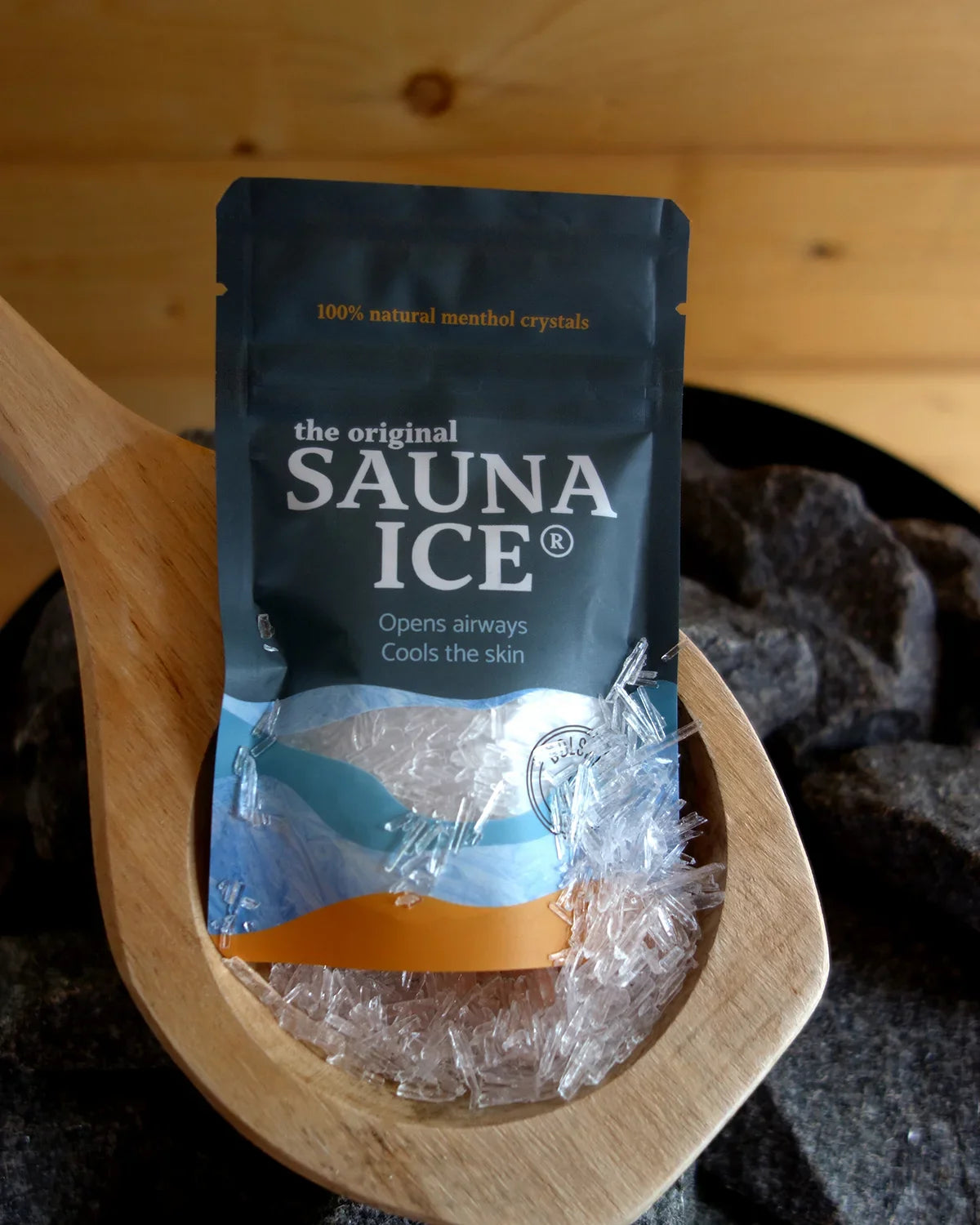 North Shore Sauna Ice on Laddle