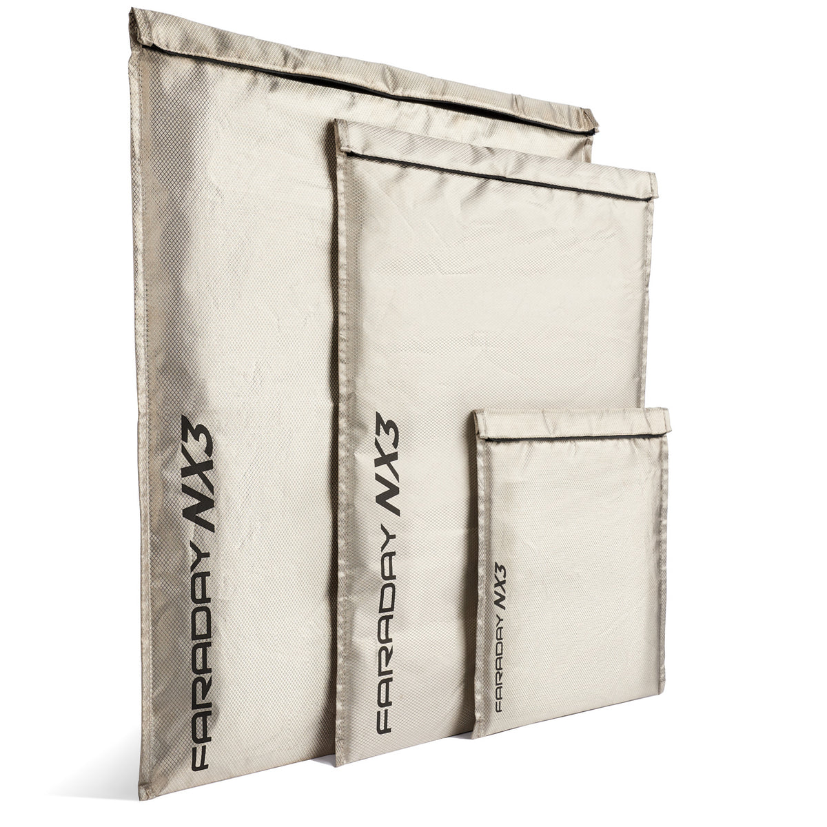 3pc Medium Kit NX3 Double Layer CYBER Fabric Faraday Bag - Faraday Defense