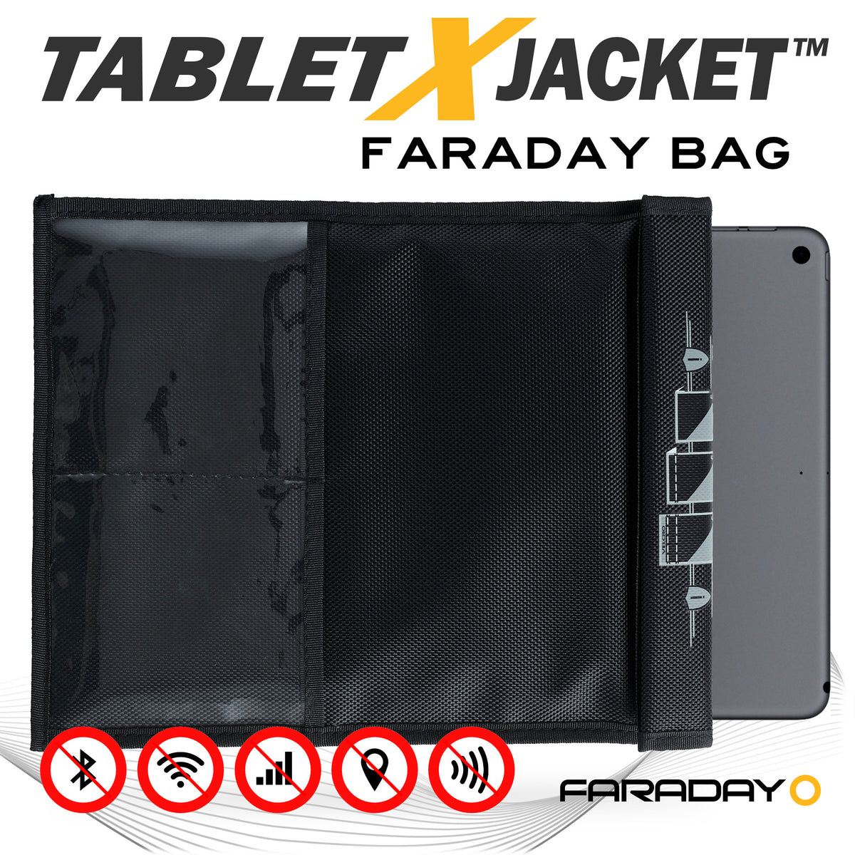 Faraday JACKET XL Forensic Bag large phone &amp; tablet size 7.5″ x 10″ Faraday Bag - Faraday Defense