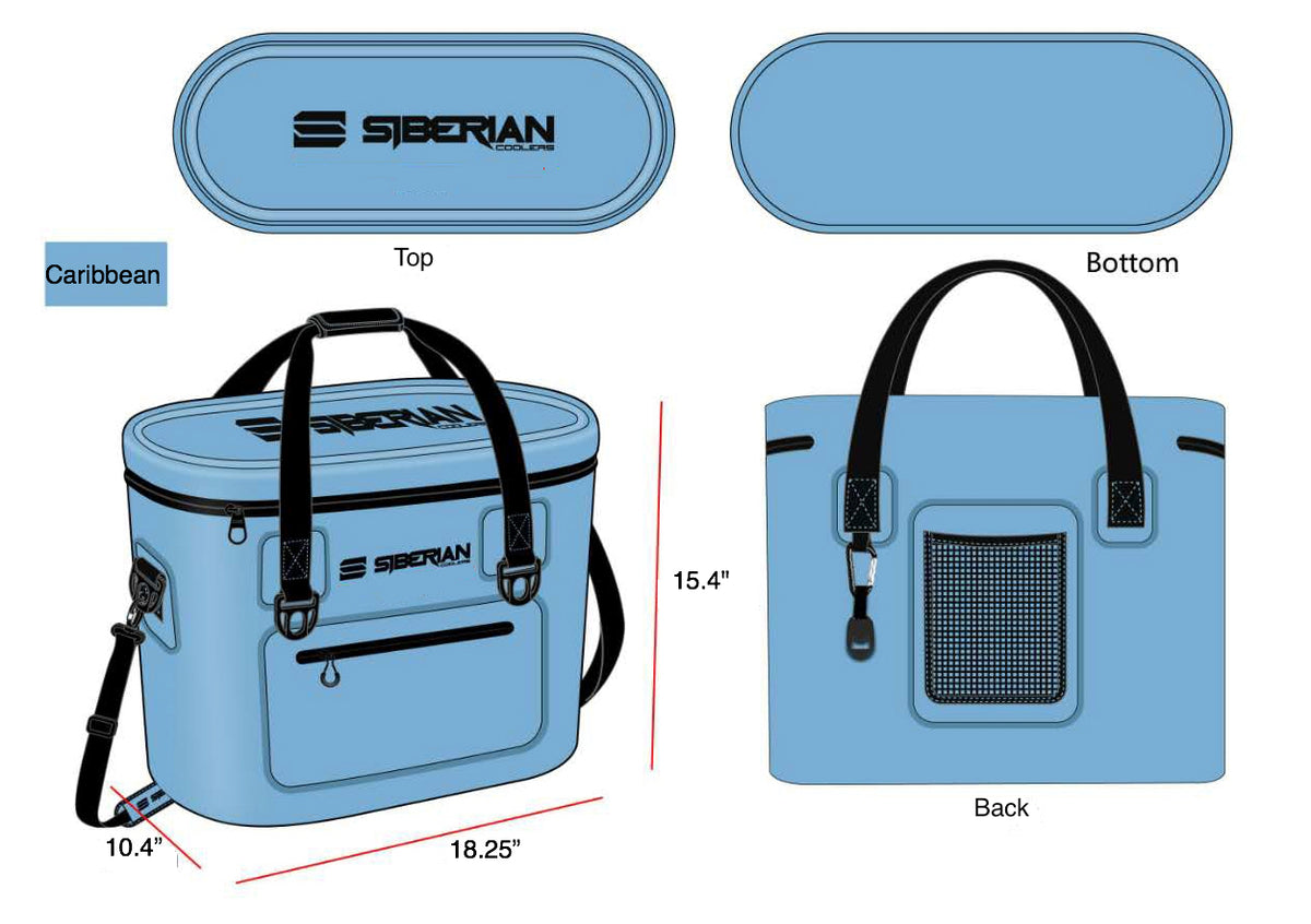 Siberian Coolers - New Side Kick Soft 32 Caribbean Blue