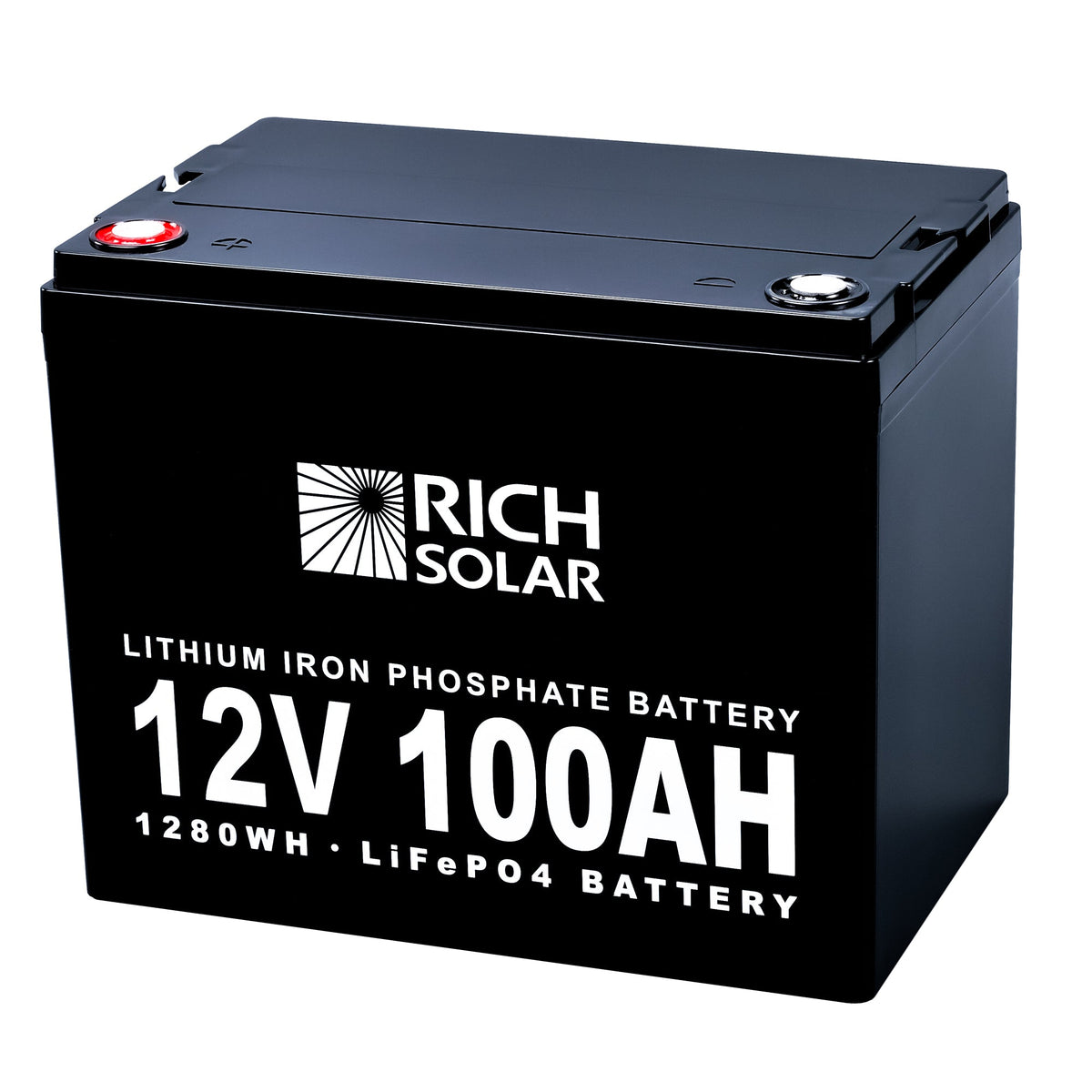 Rich Solar-12V 100Ah LiFePO4 Lithium Iron Phosphate Battery