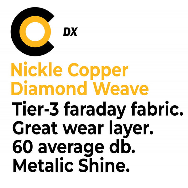 CYBER Diamond DX Faraday Fabric EMI Copper Nickel Ripstop Fabric