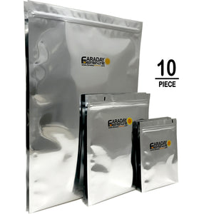 Faraday Bags Large 10 Pc Kit (NEST-Z EMP 7.0mil) - Faraday Defense