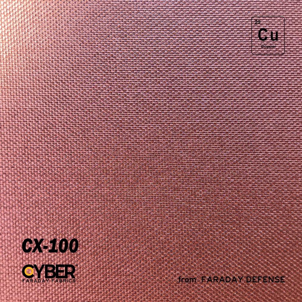 Picture of  CX-100 CYBER Faraday Fabric EMF RF Shielding 100% Copper Plated Fabric Roll 53″ x 1′.