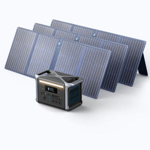  Anker Solar Generator PowerHouse 757 with three 100w Solar Panels