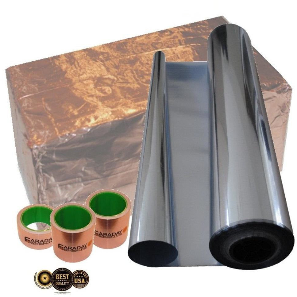 Picture of a 6 Yard, 12x12x24 X-Large Box Size, Faraday Cage Kit.