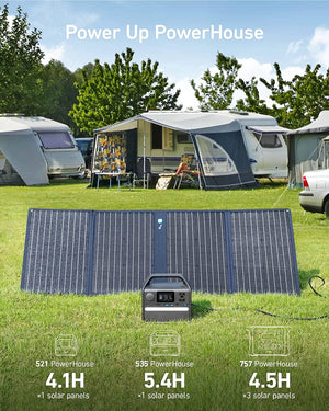 Anker PowerHouse 555 Solar Generator - 1024Wh with 100W Solar Panel