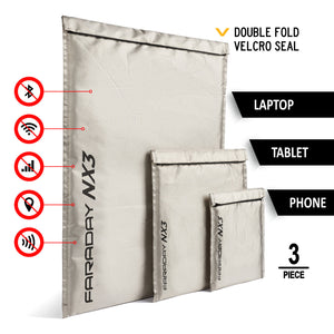 Faraday Dry Bag +NX3 3 pcs kit  - Faraday Defense
