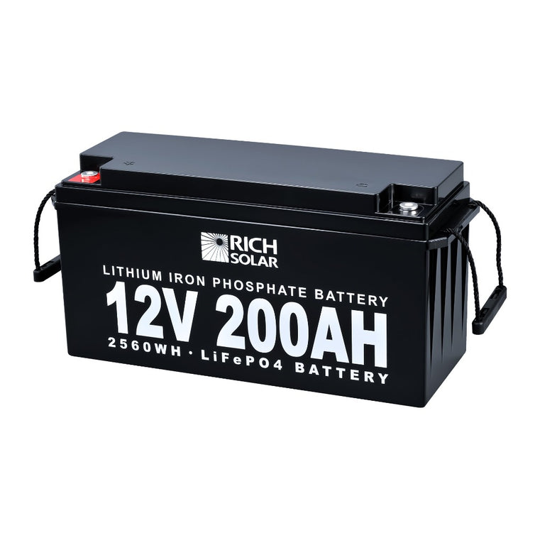 Rich Solar-12V 200Ah LiFePO4 Lithium Iron Phosphate Battery