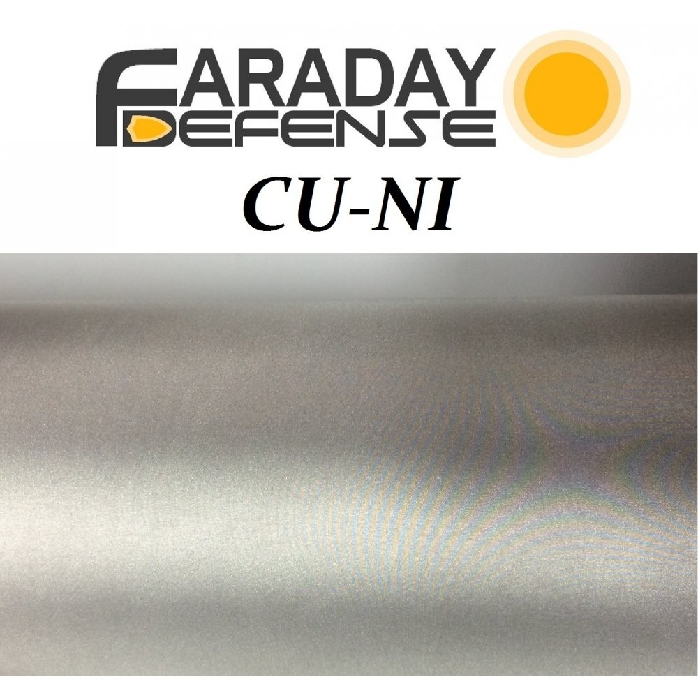 Cyber Faraday Fabric RFID Shielding Nickel Copper Rip-Stop Fabric Roll 50  x 1' Signal EMF Blocking Material