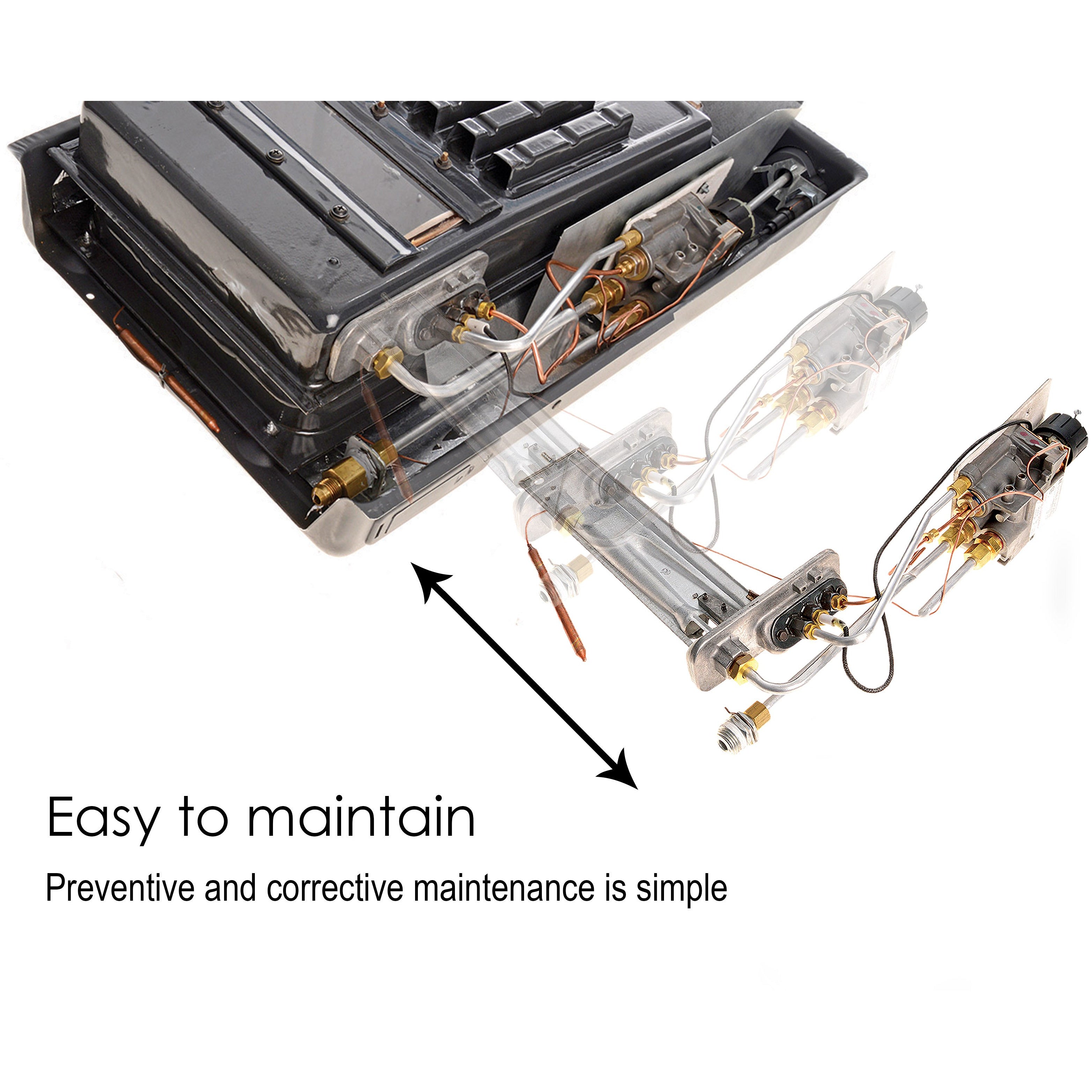 Martin - MDV8P Propane Direct Vent Thermostatic Heater 8,000 Btu - Wild Oak  Trail