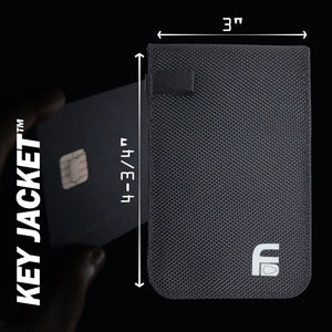 Key FOB black canvas protection bag (Set of Two) - Faraday