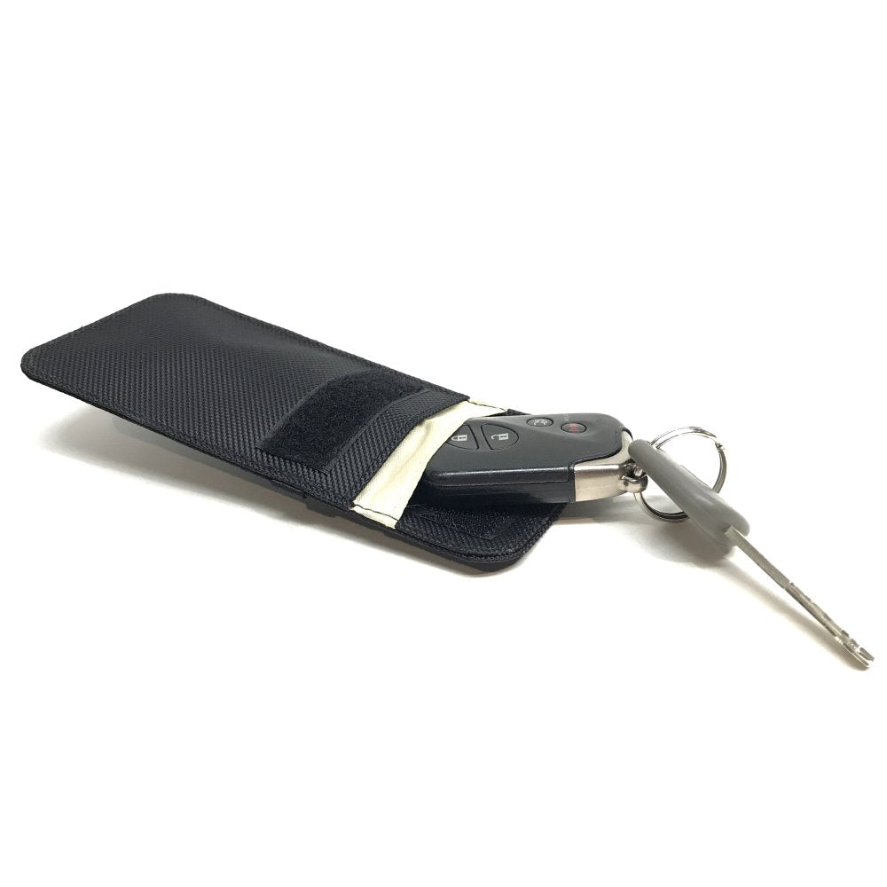 Key FOB black canvas protection bag Set of Two Faraday Wild