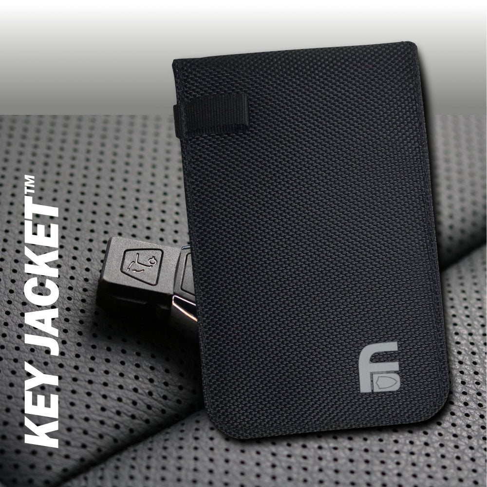 Key FOB black canvas protection bag (Set of Two) - Faraday
