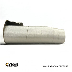 CYBER Faraday Fabric EMF RF Shielding Nickel Copper Rip-Stop Fabric Roll 50″ x 1′ (Set of Two) - Faraday Defense