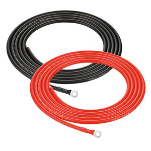 Photo of Rich Solar - 10 Gauge 10 Feet Cable Connector 2 pieces - 1 red and 1 black.