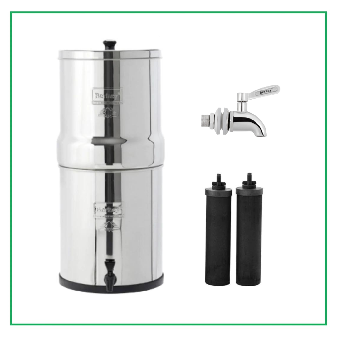 BIG BERKEY® 2.25 GAL With 2 Black Elements With Stainless Steel Spigot