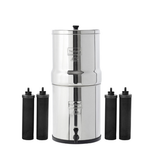 Picture of a BIG BERKEY® Water Filter 2.25 GAL WITH 4 BLACK ELEMENTS - Water Filtration