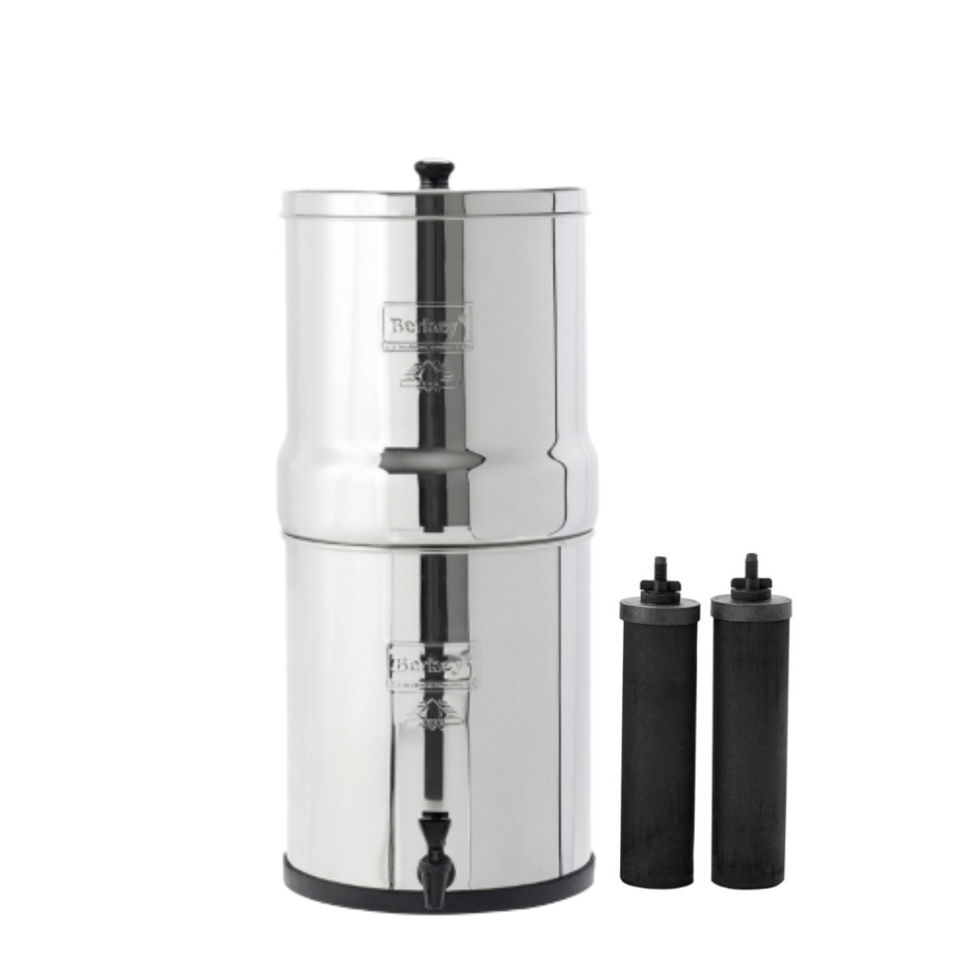 Picture of a BIG BERKEY® Water Filter 2.25 GAL WITH 2 BLACK ELEMENTS - Water Filtration