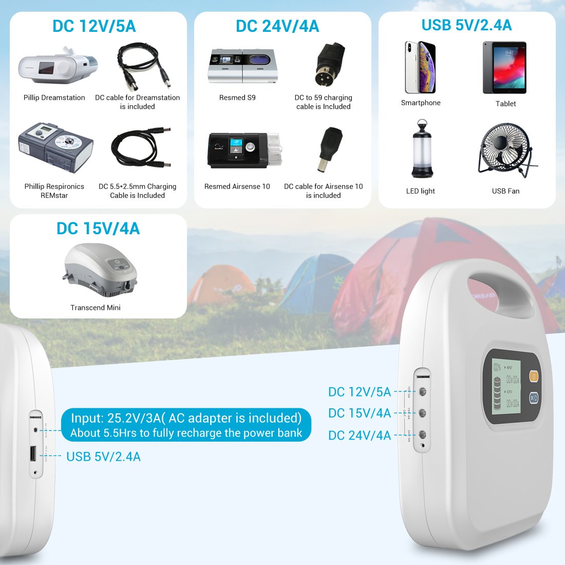 Bluetti - Maxoak K5 CPAP Power Bank