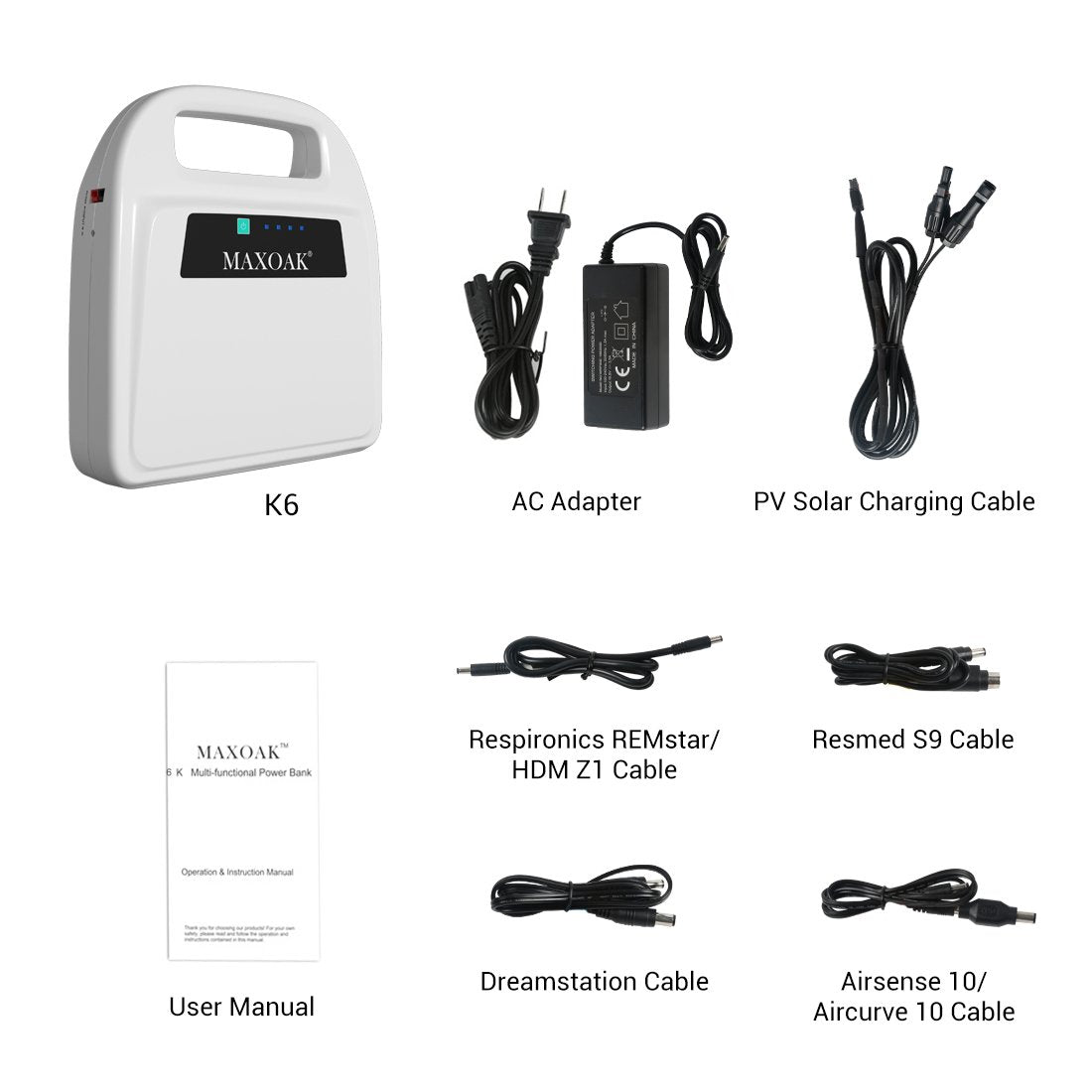 Bluetti - Poweroak K6 CPAP Battery Backup