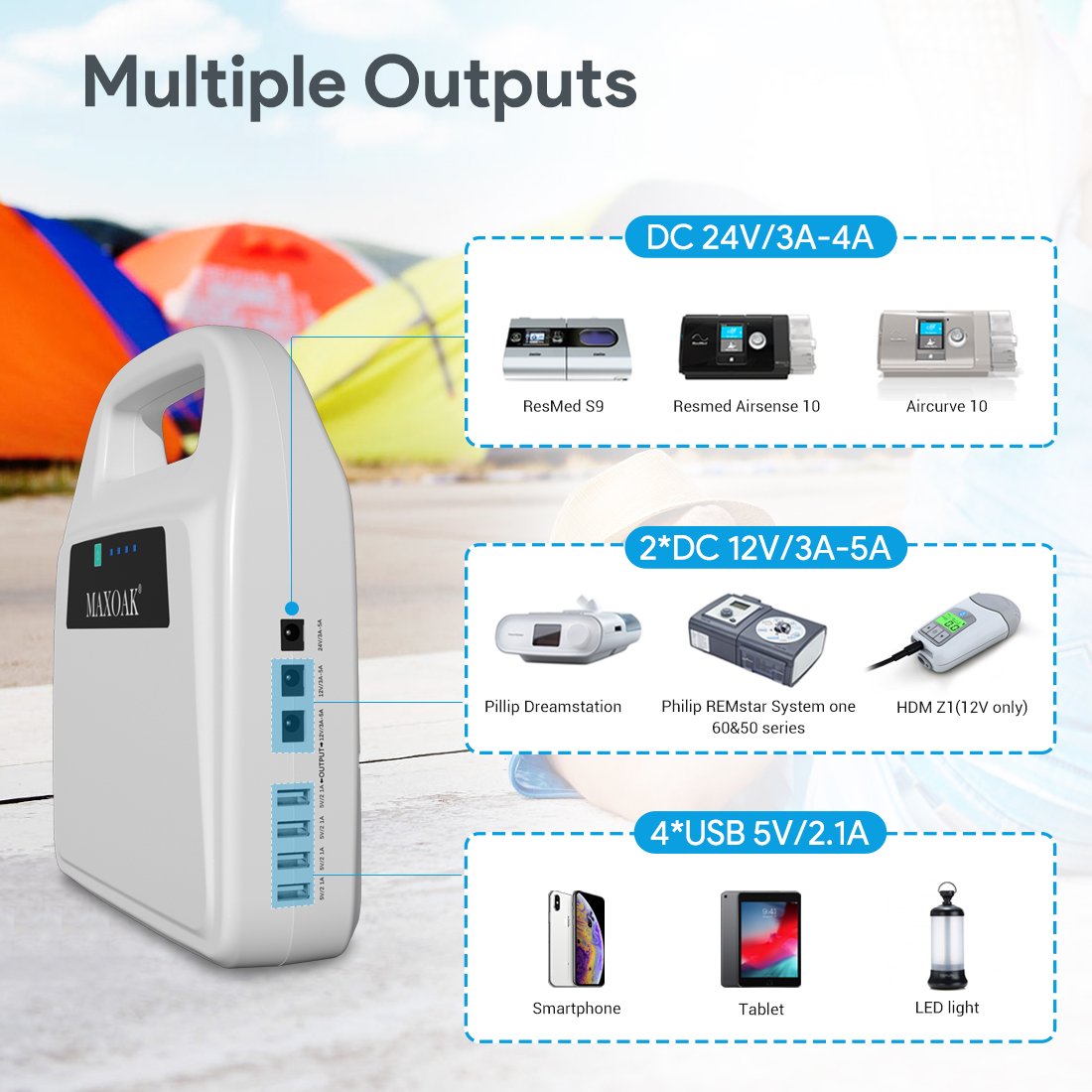 Bluetti - Poweroak K6 CPAP Battery Backup