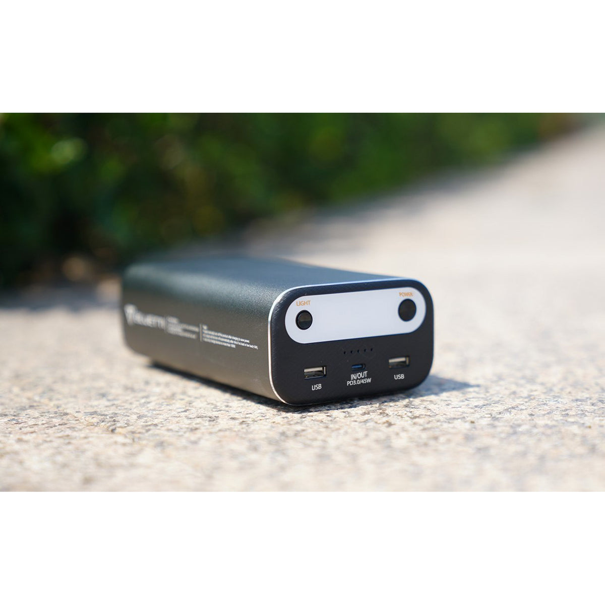 Photo of the Bluetti - AC10 99Wh/26756mAh Portable Power Station in side view.