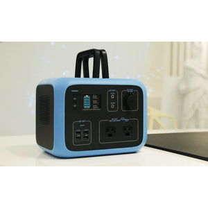 Photo of Bluetti - AC50S 500Wh/300W Portable Power Station placed in a table.
